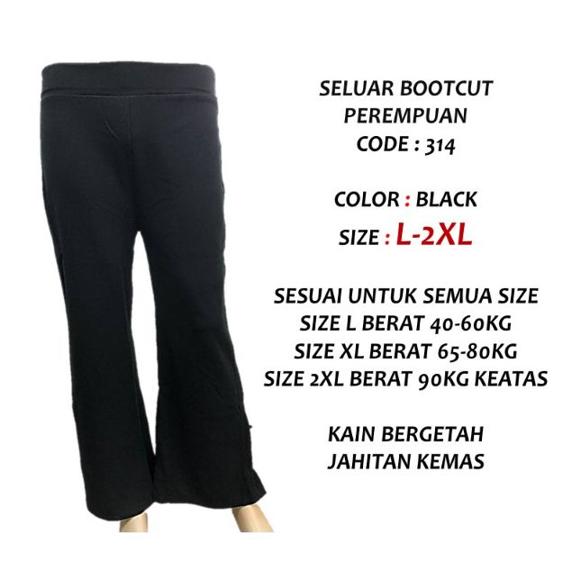 Seluar cheap slack bootcut