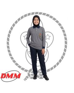 T-Shirt Pengakap Sekolah Grey Lengan Panjang