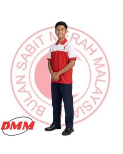 T-Shirt Persatuan Bulat Sabit Merah PBSM Lengan Pendek 