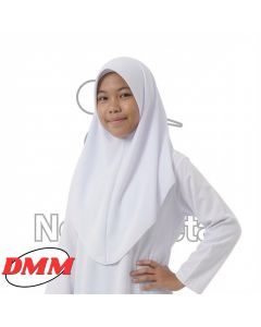 TUDUNG SEKOLAH PUTIH 2 LAPIS