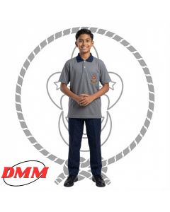 T-Shirt Pengakap Sekolah Grey Lengan Pendek