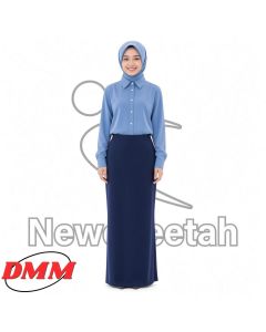 KAIN SUSUN BELAKANG LICIN BIRU 