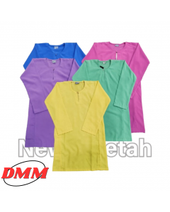 BAJU KURUNG PENGAWAS SEKOLAH BERWARNA BIRU KUNING HIJAU PURPLE UNGU PINK 